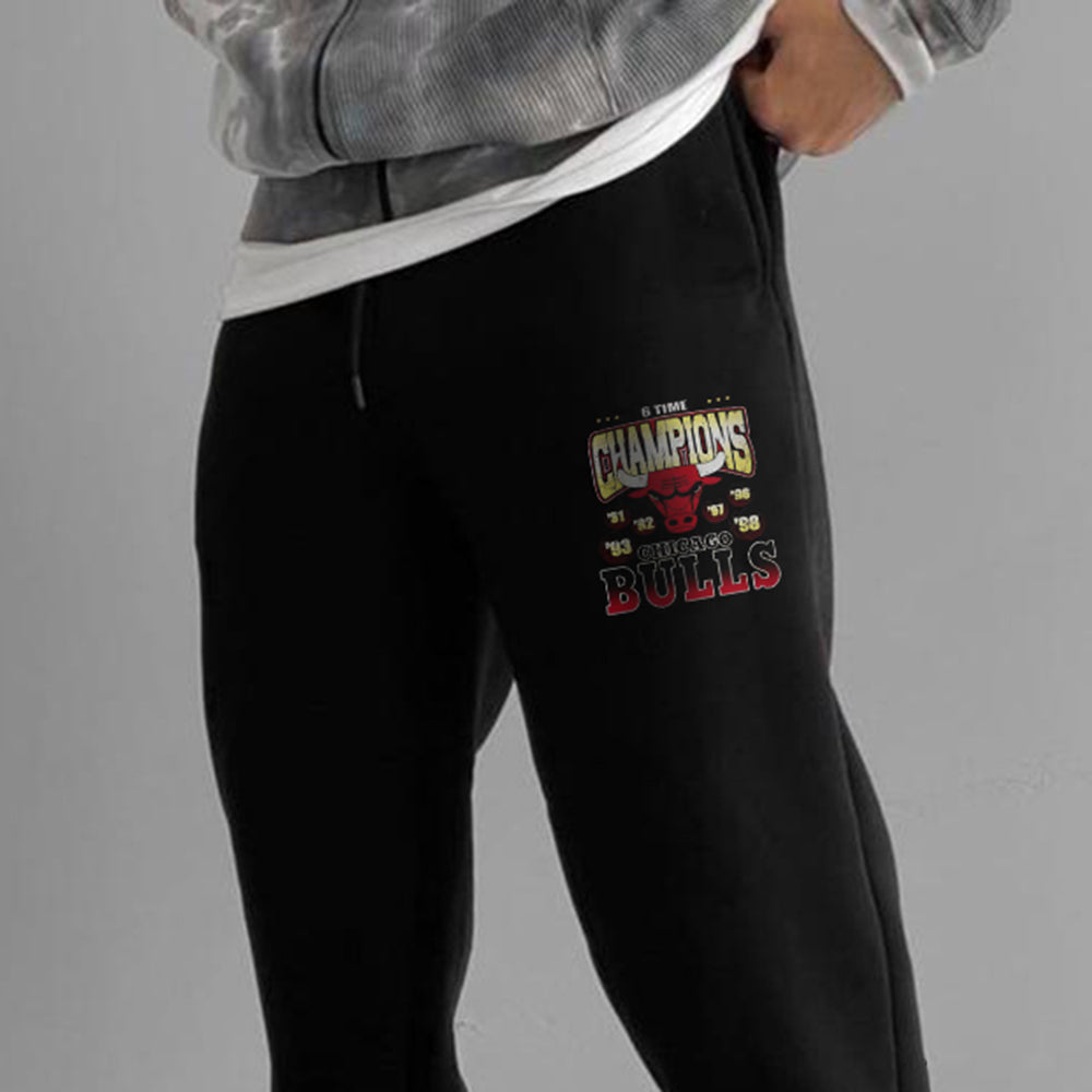 Clearance-Chigaco Bulls Men's Sweatpants-2XL