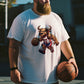 Dunking Bull Basketball T-Shirt Hoops Enthusiast Cartoon Bull Tee