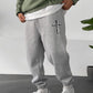 Faith Cross Printed Men's Casual Streetwear Sweatpants