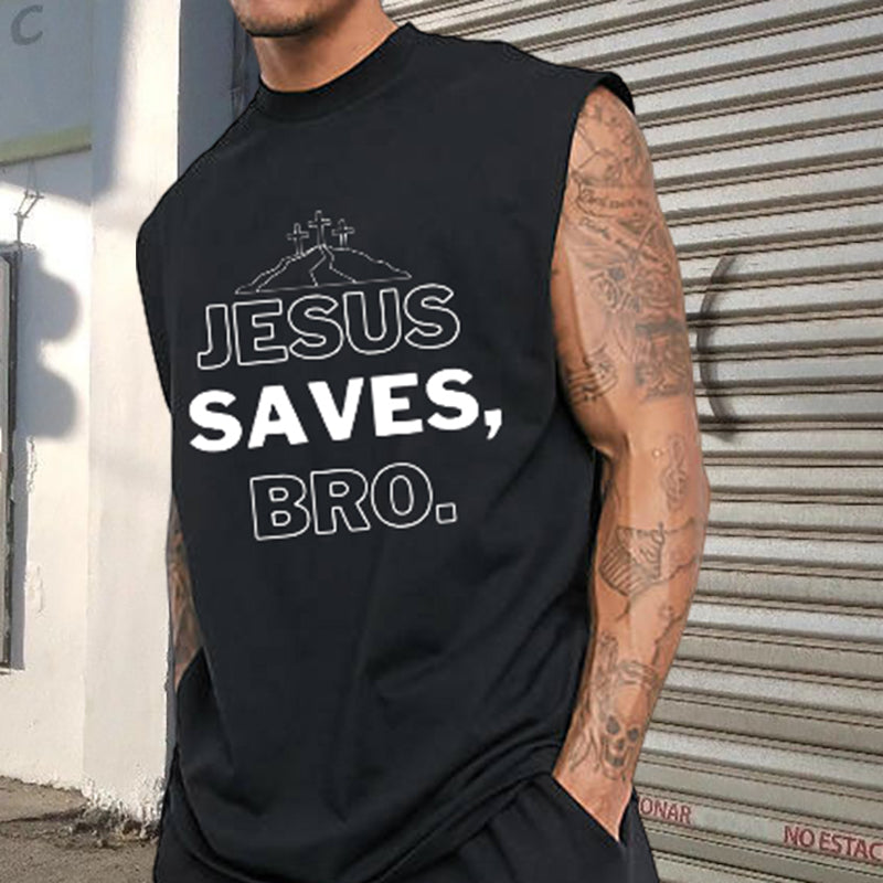 Jesus Saves Bro. God’s Grace Christian Tank Top