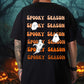 Spooky Ghost Men's Short Sleeve Black T-shirt