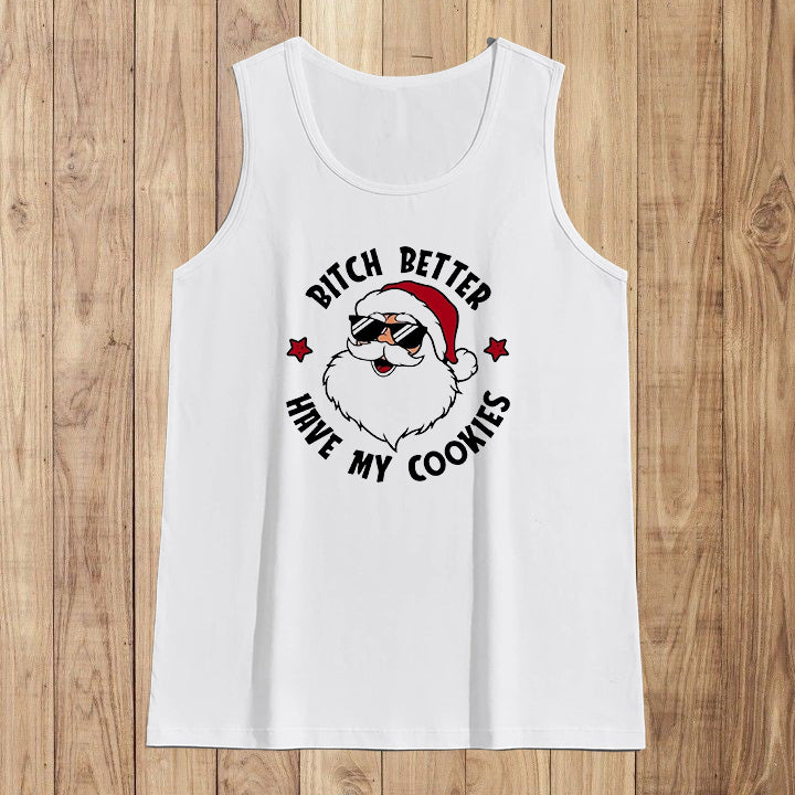 Santa Claus Letter Print Men's Tank Top