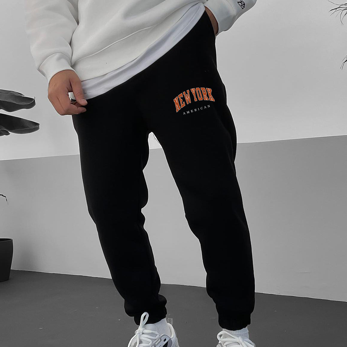 New York Men's Casual Streetwear Sweatpants