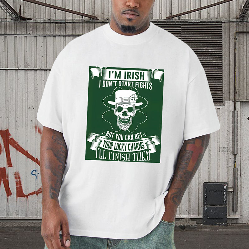 Cheeky Irish Skull Irish Pride Combat T-Shirt