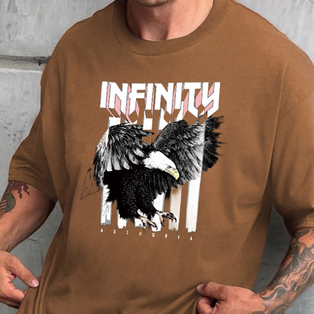 Eagle Graphic Print Casual Men's T-Shirt