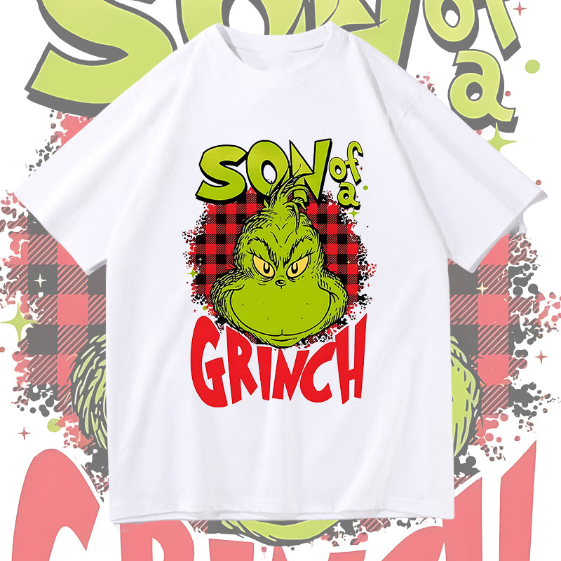 Men's Grinchmas Print Cotton T-shirt