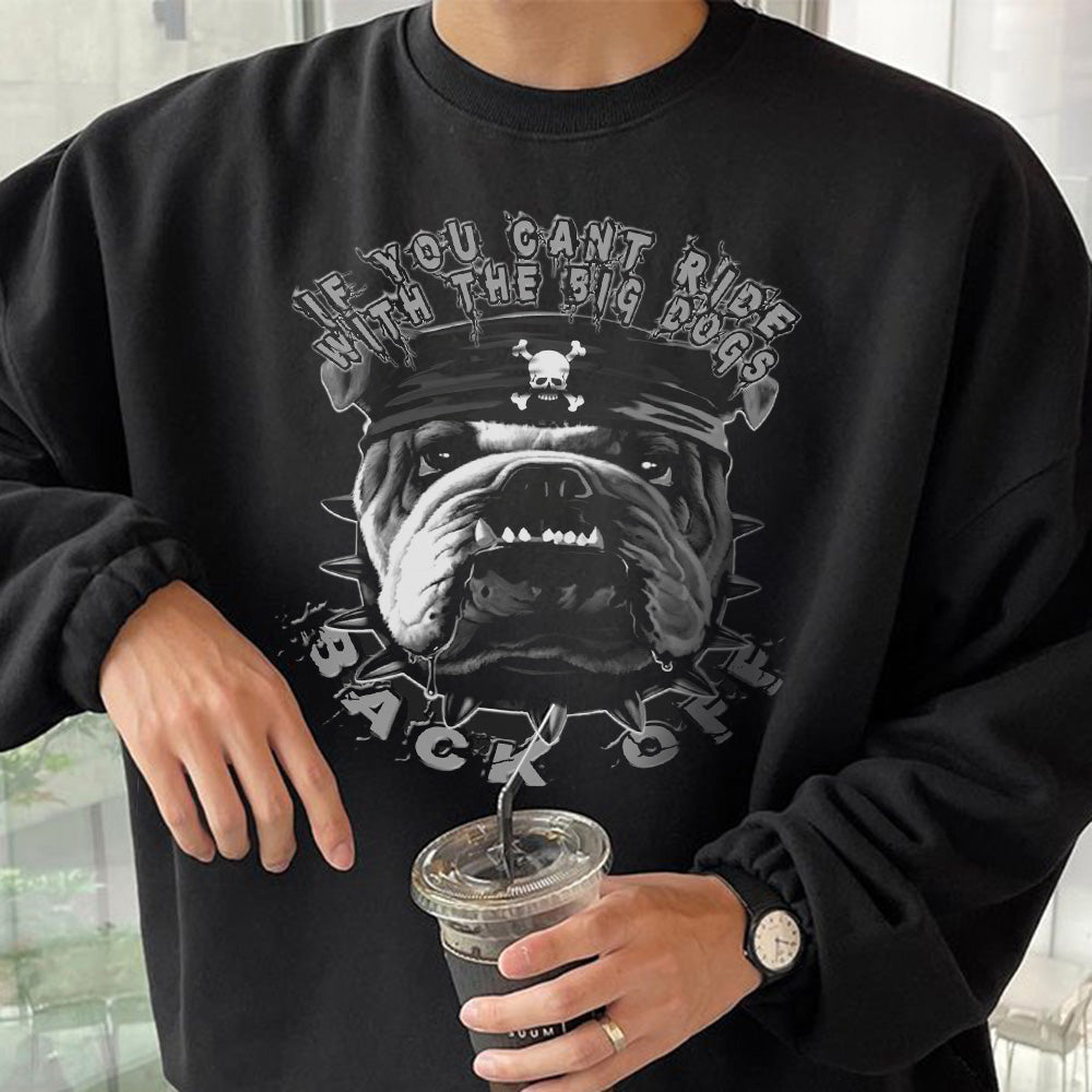 Dog Graphic Print Men's Crewneck Sweatshirt