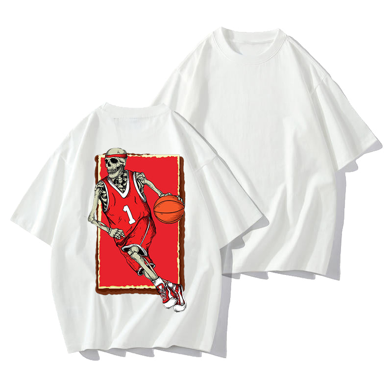 Slam Dunk Skeleton Shirt Sports Enthusiast Tee