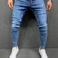 Stylish Distressed Stretch Denim Jeans