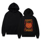 Halloween Pumpkin Cat Men's Fleeced Hoodie