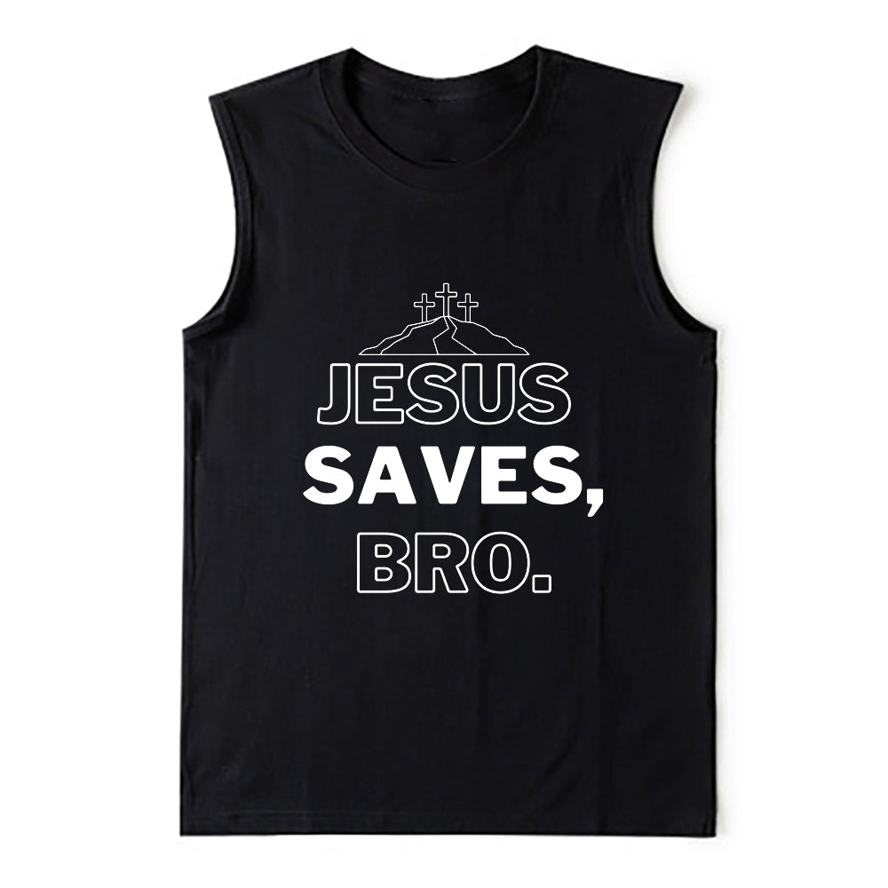 Jesus Saves Bro. God’s Grace Christian Tank Top