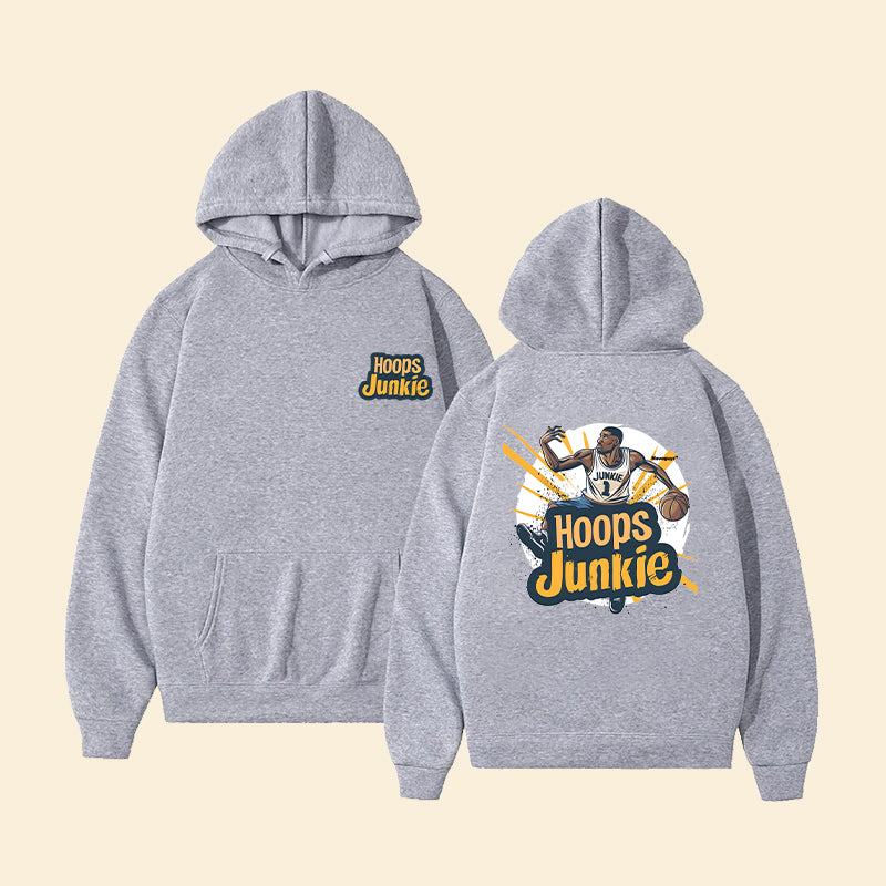 Hoops Junkie Basketball Player Men's Hoodie