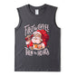 Xmas Coffee Lover Santa's Print Men's Tank