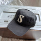 S Embroidered Retro Cap Hat