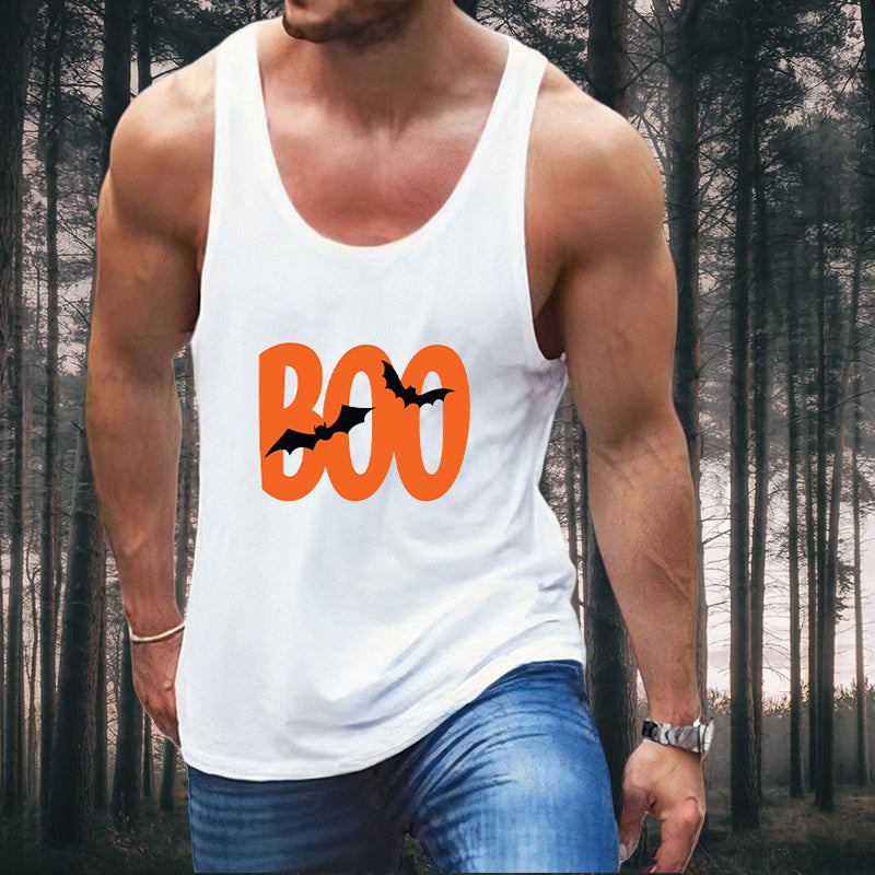 Halloween Spirit BOO & Bat Men's Vest