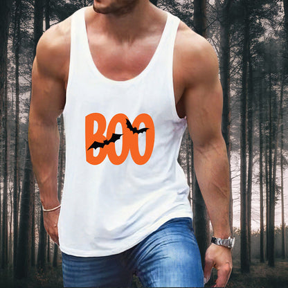 Halloween Spirit BOO & Bat Men's Vest