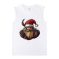 Xmas Viking Warrior Print Men's Tank Top