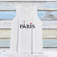 Love Paris Alphabet Print Men's Tank Top