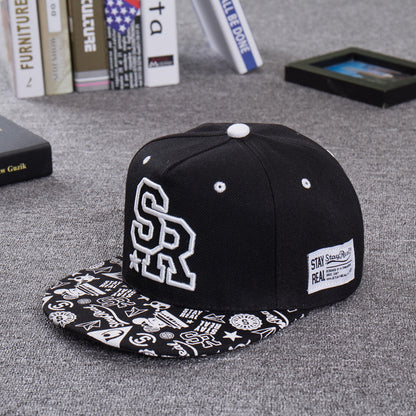 SR Embroidered Graffiti Hip-Hop Baseball Cap