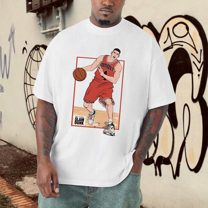 Men's Slam Dunk Anime Basketball Heroes Fan T-shirt