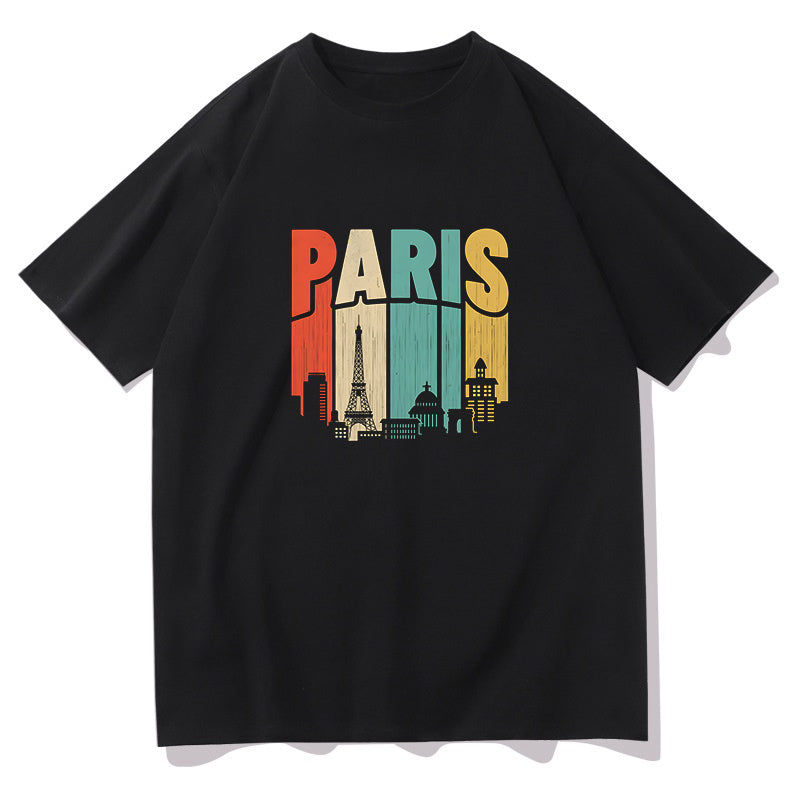 Paris Citycapes Men's Short Sleeve T-shirt