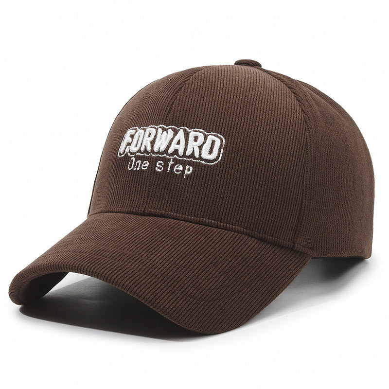 FORWARD Embroidered Corduroy Cap Hat