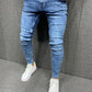 Stylish Distressed Stretch Denim Jeans