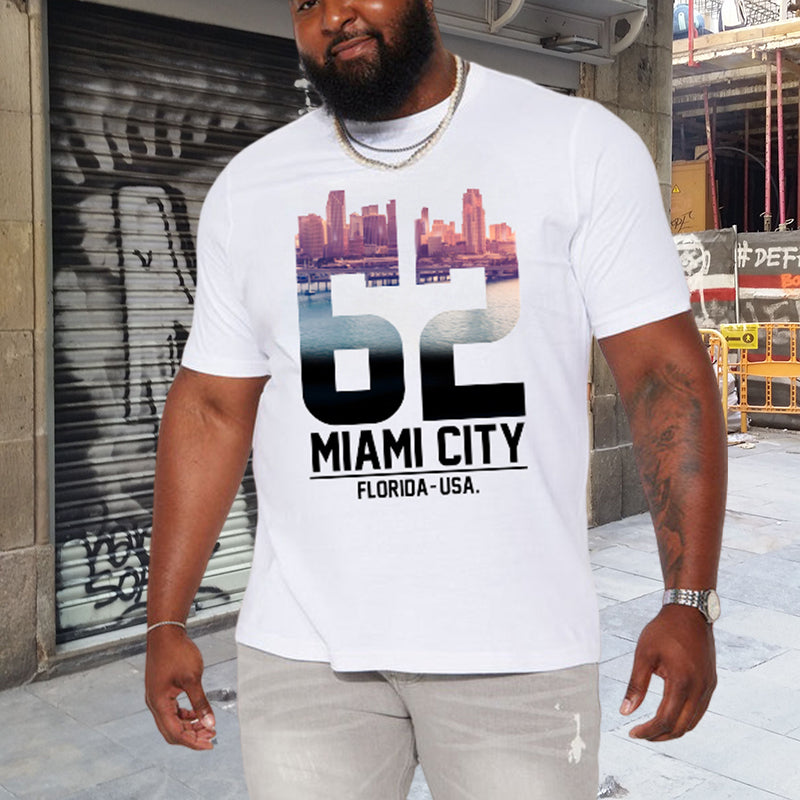 Miami Cityscape Vintage 1962 Men's T-shirt