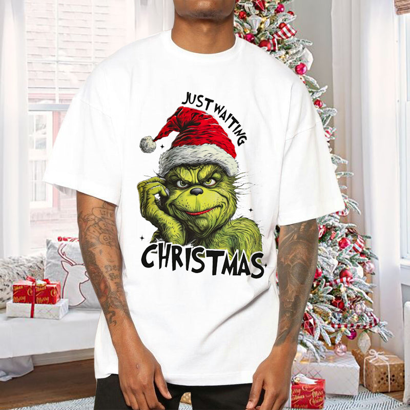 Men's Grinchmas Print Short Sleeve T-shirt