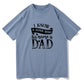 Men's Super Hero Gift For Dad Letter Print Tee