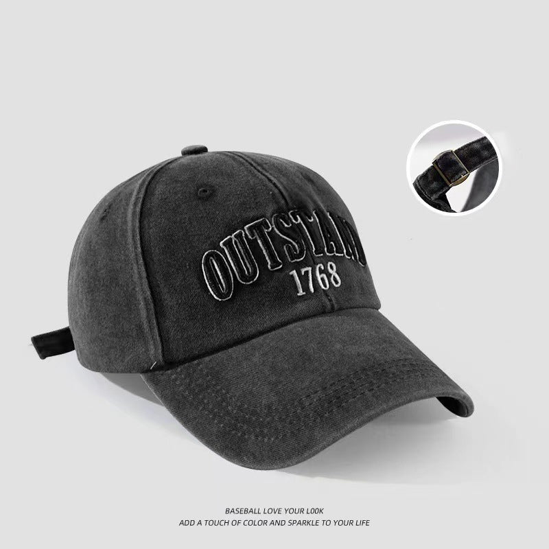 OUTSTAND Embroidered Washed Cap Hat