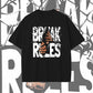 Break Rules Print Men's Short Sleeve T-shirt