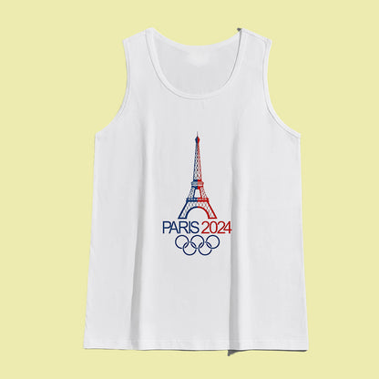 Celebrate Summer Sports Games Paris 2024 Men's Tank Top-A