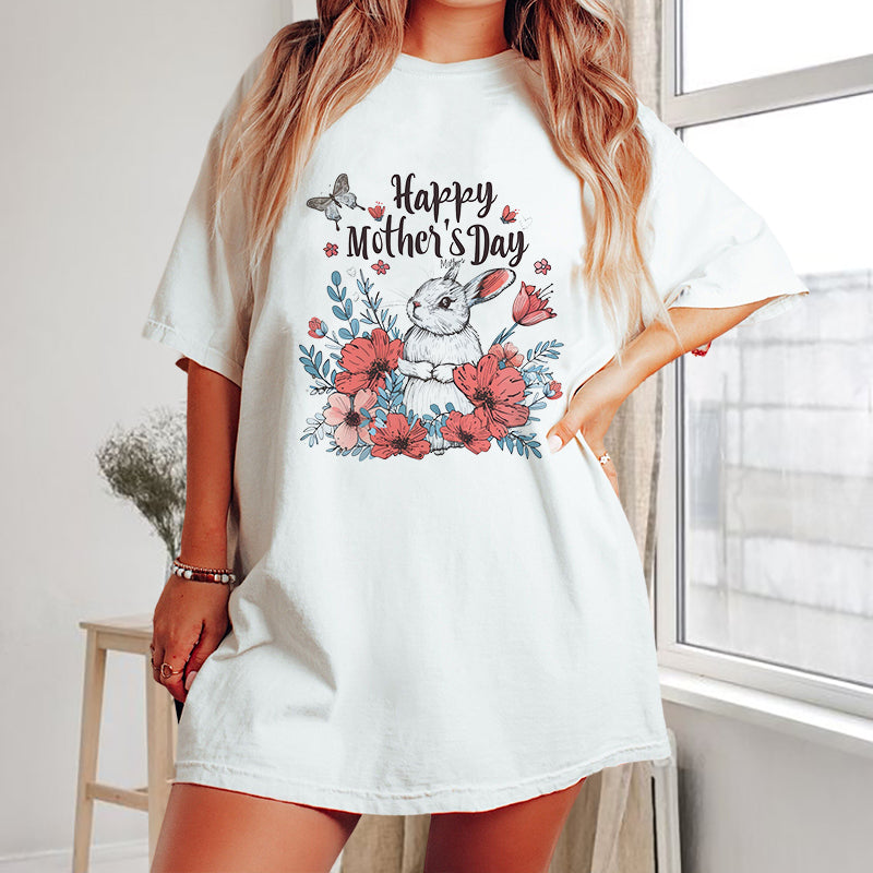 Women's Bunny Blooms Mother's Day Tee