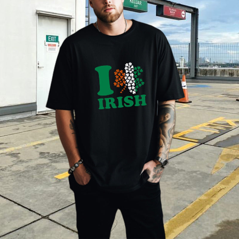 Love for Ireland Shamrock Heart Irish Pride Tee