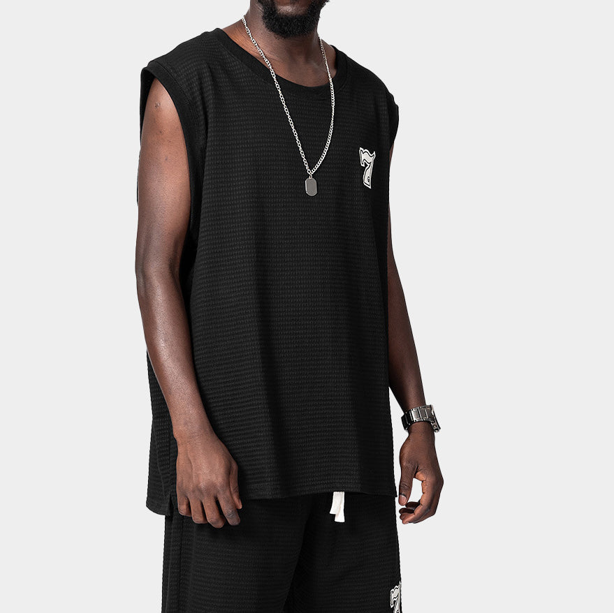 Men's Black Fashion Tank Top