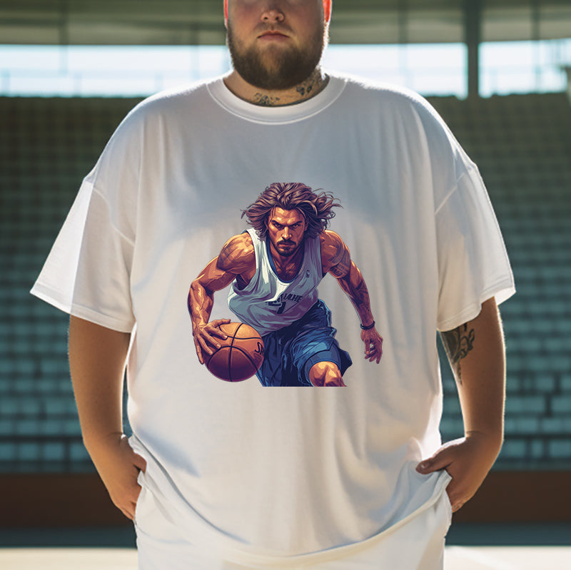 Basketball Warrior Slam Dunk Player Men's T-Shirt