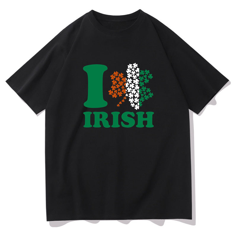 Love for Ireland Shamrock Heart Irish Pride Tee