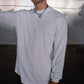 Men's Pure Color Rib Cuff Long Sleeved T-shirts-A