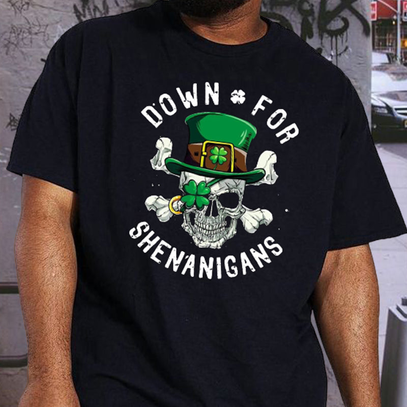 Playful Irish Shenanigan Skull St. Paddy's Shirt