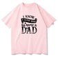 Men's Super Hero Gift For Dad Letter Print Tee