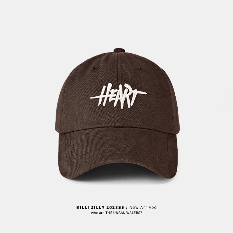 HEART Embroidered Stylish Cap Hat