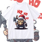 Viking HO HO HO Print Men's Xmas Print T-shirt