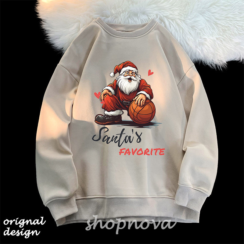 Xams Santa's Favorite Men's Crew Neck Sweatshirt