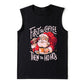 Xmas Coffee Lover Santa's Print Men's Tank