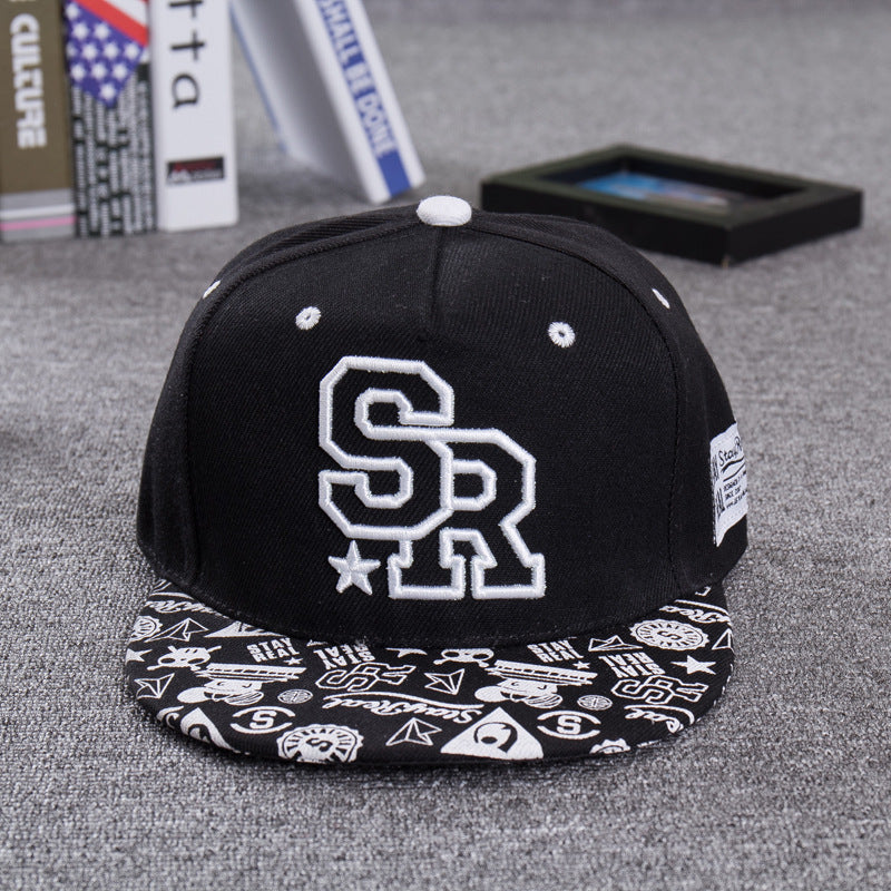 SR Embroidered Graffiti Hip-Hop Baseball Cap