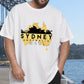 Australia Map and Sydney Landmarks Tee