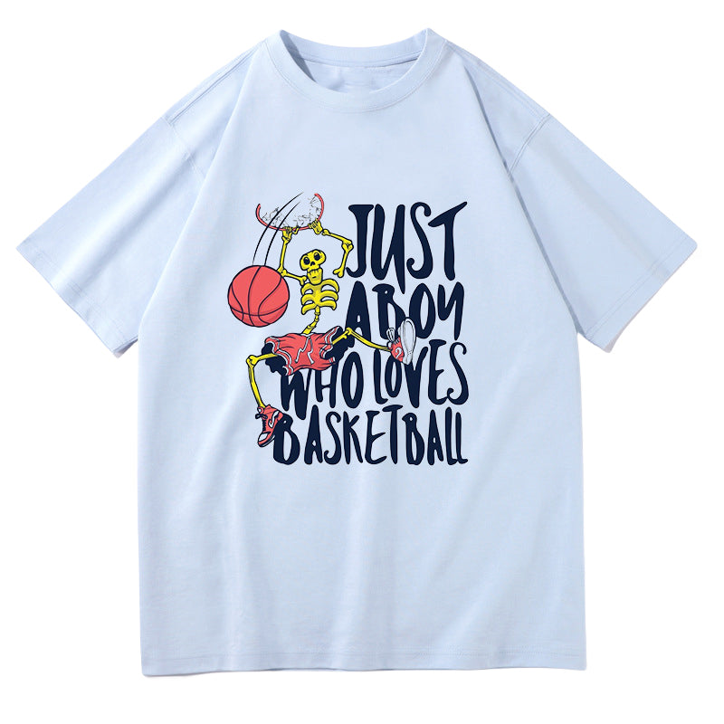 Playful Basketball Skeleton Fun T-shirt