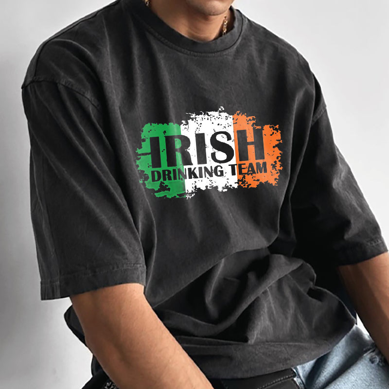 Ireland's Finest Drinkers Irish Drinking Team Flag Tee