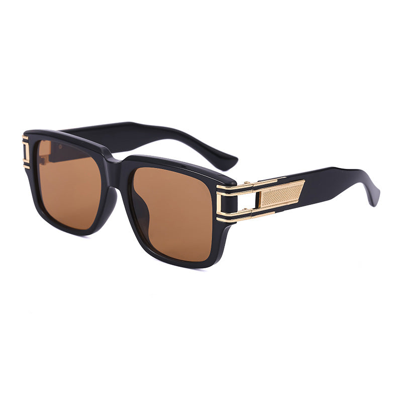 Retro Large Square Frame  Men's Sunglasses